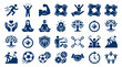 © Annas - Set of Icons: Business, Health, Teamwork, Success, Sports, and Concepts