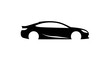 © alvin - Black silhouette of a sports car.