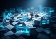© Georgiy - Woman drowning in sea of paperwork and digital data. Employee overwhelmed by workload and information overload. Concept of stress, burnout and corporate pressure in modern business.
