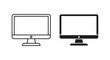 © MOHAMMAD ALI - Two computer monitors comparison illustration