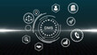 © FlexHand Studio - DMS document management system infographic with icons and circular diagram graphic