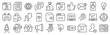 © Elijah - 30 thin line Marketing icons for web, app and interface design featuring video marketing, billboard, tart, newspaper, price tag. Vector outline collection