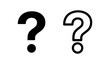 © liubomir118809 - Question mark symbol icon in solid and outline styles, representing query, uncertainty, or information help.