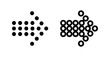 © liubomir118809 - Arrow Icon Set - Dotted and Outline Rightward Direction