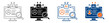 © December - AI Candidate Screening for HR Teams Use Case Icons with Editable Outline, Solid and Colored Variations Vector Set for Recruitment Workflow and Talent Acquisition