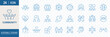 © top - Modern Community web icons in line style. People, family, friendship, community, neighborhood, inclusion. Editable stroke. Vector illustration. charity web icons set. help, assistance, volunteer icons