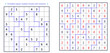 © Alexey - Printable zigzag sudoku puzzle with solution for logic brain games and mental health exercise featuring an irregular jigsaw grid for educational hobby and cognitive training