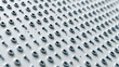 © pattozher - Binary Code Grid: A detailed close-up of a textured surface displaying a repeating pattern of zeros and ones, representing the fundamental building blocks of digital information.