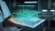 © farikhin - Scientist holds digital building
