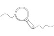 © Stockxy - Magnifying glass continuous line drawing vector illustration with magnifying magnifier investigation analysis detective research minimalist illustration discovery equipment creative
