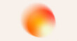 © accogliente - Vibrant warm orange circle with motion fade effect. Gradient background with grainy noise texture. Abstract poster or wallpaper. Modern minimalist design