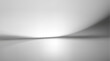 © klyaksun - 3d studio limbo background with gradient grey walls, gray floor, white silver glowing light, realistic vector background. Elegant empty room, abstract clean space for product display