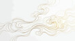 © Saharia - Traditional chinese style golden cloud pattern, elegant flowing lines, auspicious cloud motif