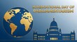 © Sobuj - International day of parliamentarism concept with globe and parliament building