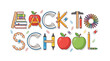 © Md Ariful Islam - Colorful back to school illustration with letters and objects and Back to School 2026, Back to School Poster Design 2026, School Admission