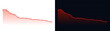 © zakir - PNG image of Red declining financial chart line graph shown on transparent background