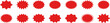© Volodymyr - Starburst sticker set - collection of special offer sale new oval and round shaped sunburst labels and badges. Promo stickers, price icon with star edges, oval and round shaped sunburst labels