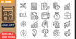 © MD.Kawsar Hossan - Cost reduction icons set, 20 editable line art icons set, cost reduction expenses budgeting, finance savings business, management optimization efficiency, profit theme style, clean outline vector