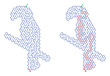 © KristinArt - Labyrinth with entry and exit represented through maze design. a parrot