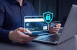 © Studio KN - secure digital payment via smartphone and credit card with encrypted online transaction technology, virtual wallet checkout, cyber security authentication, and modern fintech banking services concept