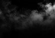 © The Stock King - White fog overlay on black background, realistic low smoke effect with soft mist and dark atmospheric look for cinematic poster, stage scene, horror design or photo composition.