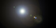 © monii - Lens Flare Series: Realistic Camera Lens Flare and Optical Light Leaks on a Pitch Black Background