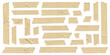 © GraphixEra - Set of various pieces of beige masking tape strips with wrinkled texture for scrapbooking and office design