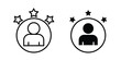 © nancy - Retention icon black, Stroke line and clipart style bundle