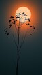 © Studio Zenith - Silhouette d'arbre gracieux se détachant contre un coucher de soleil