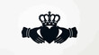 © Yayan - Black Irish Claddagh Heart Symbol Hands.
