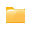 © Medovoart - 3d folder icon isolated on white background. Document symbol. 3d file icon
