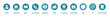 © Jerrymoon - Contact icon set. Contact and communication icon set. Home, phone, user, globe, email, calendar and location elements form a clean communication. Mobile and message symbol. Interface details sign.