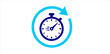 © I.A Business Imran  - Fast transaction flat icon. Time management and speed symbol