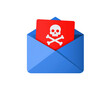 © Аrtranq - Pirate malware email icon with skull and crossbones