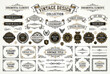© Shiratori - Antique Victorian style decorative flourishes, dividers, and emblems template
