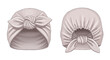© adzka10 - Baby Turban Hat with Knot Bow Front and Back View Infant Headwrap Fashion Accessory