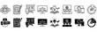 © Roronoa15 - Video tutorial icon set. online training and support symbol. Vector illustration.