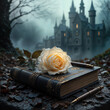 © Paozaa - Mysterious encounter enchanted castle fantasy scene twilight close-up magical realism