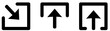 © Umer Farooq - Export share icon set external link arrow open in new window symbols in line outline and solid styles.
