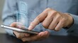 © Soyaeb - Person interacting with tablet displaying documents and icons on screen