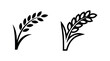 © liubomir118809 - Wheat Stalk Icon Set - Agriculture, Harvest, Food, and Natural Products Symbol