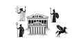 © yo - Ancient Greek Mythology Pantheon Gods Heroes Pegasus Temple