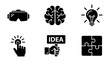 © Topon - Creative thinking and innovation concept icons set