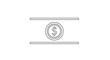 © Saprol - Dollar Coin Between Two Horizontal Lines Icon