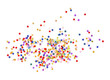 © Eva Gentle - Colorful star confetti overlay. Isolated clipart set on transparent background. Perfect for scrapbook, journaling, social media and celebration design
