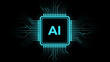© Pixeling Crafter - Artificial intelligence processor chip with glowing digital circuitry, advanced ai computing technology, futuristic automation network and smart innovation background