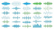 © Safia512 - Sound Wave Patterns Collection Vector Illustration On White Background