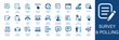 © Iconify - Survey and polling solid icon set. Featuring customer satisfaction, market research, sentiment analysis, data collection, and opinion poll. Editable vector glyphs for consumer research and strategy.