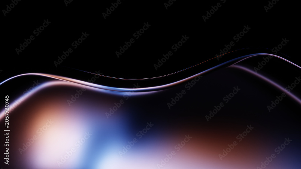 Gradient glass wave surface with soft premium reflective glow. Stock ...