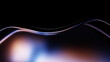 © Photocreo Bednarek - Gradient glass wave surface with soft premium reflective glow.